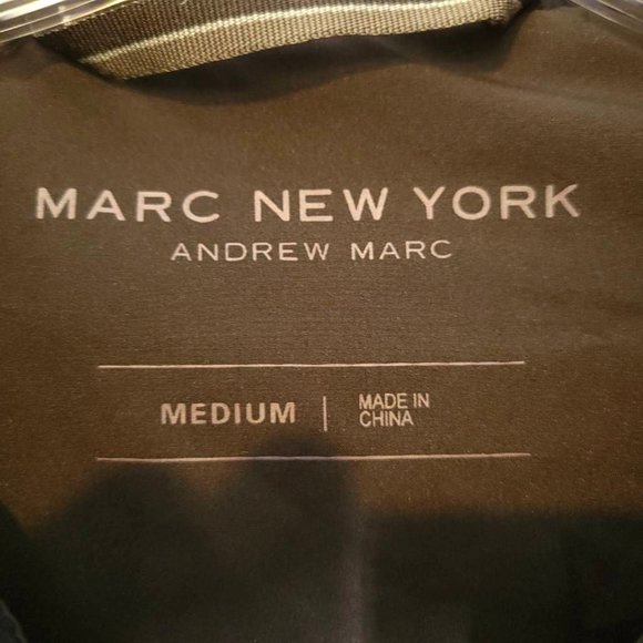 Marc New York Mens Carlisle Puffer Jacket Blue Waist Length Pockets Zipper M New - Picture 7 of 9